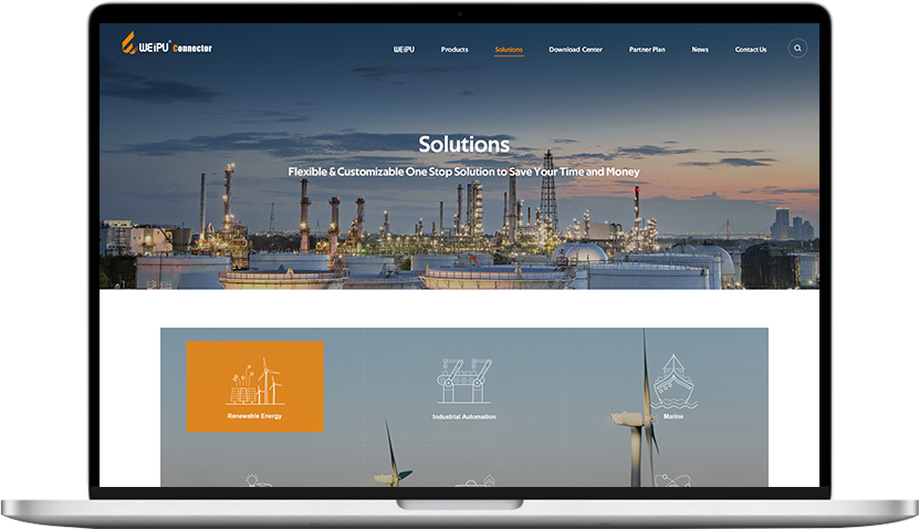 WEIPU連接器網站建設