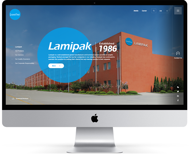 樂美Lamipak包裝官方網(wǎng)站建設(shè)