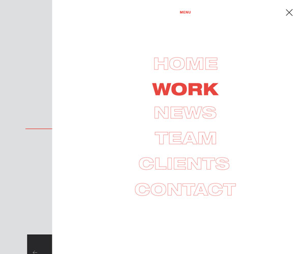 半屏幕顯示的目錄